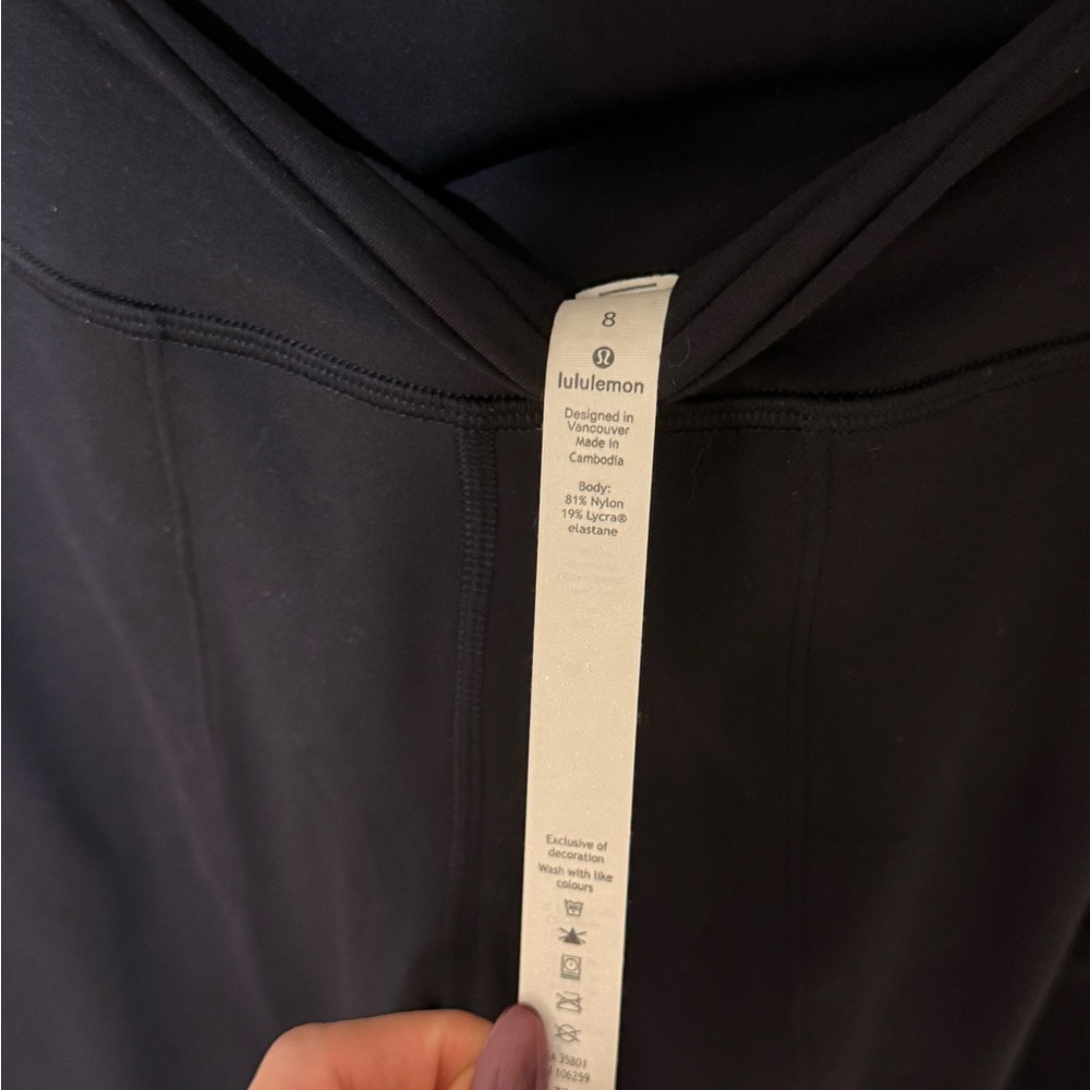 Lululemon Athletica Align Super-High-Rise Wide-Leg Crop 23" Women’s Size 8 - Picture 6 of 7